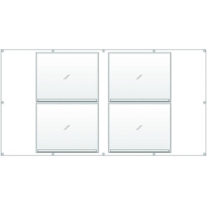 ユニット フェンスポケット400×500標識4枚用 FC878HN-2068975-イメージ1