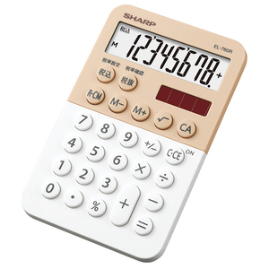 シャープ ミニナイスサイズ電卓 ホワイト系 EL760RWX シャープ ミニナイスサイズ電卓 ホワイト系 EL760RWX