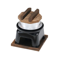 江部松商事 EBM/アルミ 釜飯カマドセット 煮こぼれフード付 黒 FC933LH-3293300