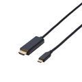 エレコム USB Type-C(TM) - HDMI(R)変換ケーブル(1m) ブラック CAC-CHDMI10BK3
