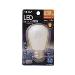 エルパ LED電球 E26口金 全光束55lm(1．4Wサイン球タイプ相当) 電球色 1個入り elpaball mini LDS1L-G-G901-イメージ1