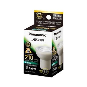 パナソニック LED電球 E11口金 全光束210lm(4．6Wハロゲン電球タイプ) 白色相当 LDR5WME11D-イメージ1