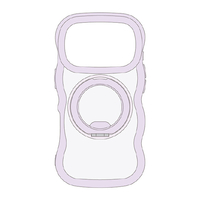 サンクレスト iPhone18 Pro/17 Pro用 ﾏｸﾞｽﾀｳｪｰﾌﾞｹｰｽ ラベンダー I40RIJS09