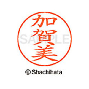 シヤチハタ ネームペン用ネーム シルバー 既製 加賀 FC46437-X-GPS-0666-イメージ1