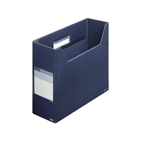 プラス デジャヴカラーズ ボックスファイル レギュラー ネイビー FCF504T-FL-023BF/87-623