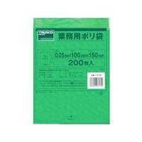 トラスコ中山 TRUSCO 小型ポリ袋 縦150×横100×t0.05 緑 200枚入 FC287FV-3620654