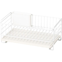 パール金属 珪藻土トレー水切りバスケットスリム ホワイト FC754NM-HB-4986