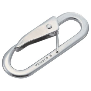 トラスコ中山 TRUSCO スナップフック ステンレス製 C型 線径7×開口11mm 2個入 FC669FA-2750881-イメージ1
