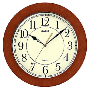 カシオ 掛時計 CASIOCLOCK 濃茶木 IQ-135-5JF カシオ 掛時計 CASIOCLOCK 濃茶木 IQ-135-5JF