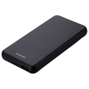 エレコム 5V/3A出力 モバイルバッテリー(10000mAh/15W/C×1+A×1) ブラック DE-C38-10000BK エレコム 5V/3A出力 モバイルバッテリー(10000mAh/15W/C×1+A×1) ブラック DE-C38-10000BK