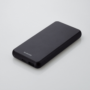 エレコム 5V/3A出力 モバイルバッテリー(10000mAh/15W/C×1+A×1) ブラック DE-C38-10000BK-イメージ2