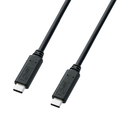 サンワサプライ USB3．1 Type C Gen2 PD対応ケーブル(1m) ブラック KU31-CCP510
