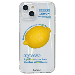 BOOGIE WOOGIE iPhone 14用オーロラケース Lemon BW24099I14-イメージ1