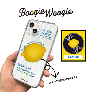 BOOGIE WOOGIE iPhone 14用オーロラケース Lemon BW24099I14-イメージ3