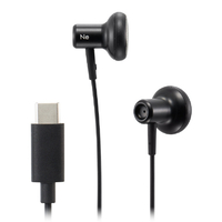 ラディウス USB-C直結インナーイヤー型イヤホン ブラック HP-NEL22CK