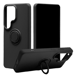 ラスタバナナ Galaxy S26 Ultra用 TPUリングケース ブラック 9343GS26UTPRBK-イメージ1