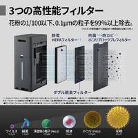 シャープ KI-75XE4-H 加湿空気清浄機 e angle select グレー系