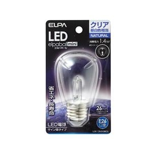 エルパ LED電球 E26口金 全光束60lm(1．4Wサイン球タイプ相当) クリア昼白色 1個入り elpaball mini LDS1CN-G-G905-イメージ1