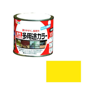 アサヒペン 油性多用途カラー 1／5L 黄色 FC686NV-イメージ1