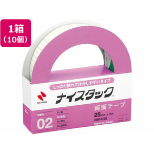 ニチバン 両面テープしっかり貼れてはがしやすい25mm10巻 F028651-NW-H25-イメージ1