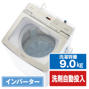 AQUA 9．0kg全自動洗濯機 e angle select Prette(プレッテ) ホワイト AQW-VA9E3(W)-イメージ1