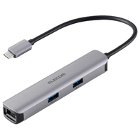 エレコム 5in1 USB Type-C(TM)ドッキングステーション/アルミモデル シルバー DST-052BPSV