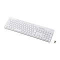 エレコム USB無線 & Bluetooth(R) 静音フルキーボード ホワイト TK-QT11FMMWH