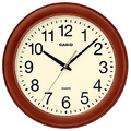 カシオ 掛時計 CASIOCLOCK 濃茶木 IQ-136-5JF