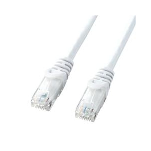 サンワサプライ カテゴリ6UTPLANケーブル(3m) ホワイト LA-Y6-03W-イメージ1