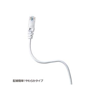 サンワサプライ カテゴリ6UTPLANケーブル(3m) ホワイト LA-Y6-03W-イメージ3