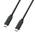 サンワサプライ USB3．1 Type C Gen2 PD対応ケーブル(1m) ブラック KU31-CCP310