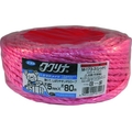 ユタカメイク 荷造り紐 PSロープ 5mm×80m レッド FC956GD-8285937