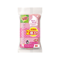 3M 泡立ちゆたかネットスポンジ 2個 ピンク FCE568Y-WNTP-2PW