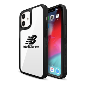エム・ディー・シー iPhone 12 mini用サイドオーナメント クリアロゴ New Balance ブラック MD-74688-1-イメージ2