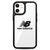 エム・ディー・シー iPhone 12 mini用サイドオーナメント クリアロゴ New Balance ブラック MD-74688-1-イメージ1