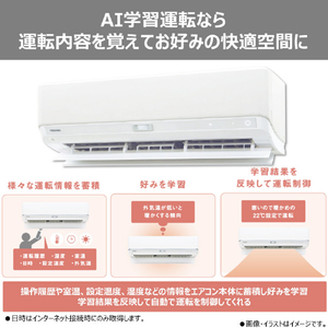 東芝 「工事代金別」 14畳向け 自動お掃除付き 冷暖房エアコン e angle select 大清快 U-DXシリーズ RASU401E5DXWS-イメージ6