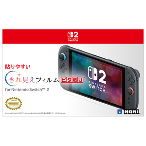 ホリ 貼りやすい きれ見えフィルム“ピタ貼り” Switch 2 NSX058-イメージ2