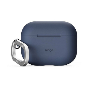 elago AirPodsPro3用シリコンケｰスカラビナ付き/ジｰンインディゴ elago ジーンインディゴ EL_A3PCSSCN3_JI-イメージ1