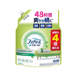 Ｐ＆Ｇ ファブリーズ W除菌+消臭 緑茶 詰替 1280mL FC011TF-イメージ1