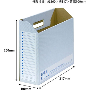 プラス ボックスファイル エコノミー 3色パック FCF507T-FL-099BFP/88-99-イメージ5