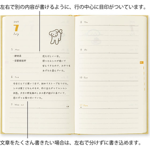 デザインフィル ブックスタイルダイアリー B6 変形判 イヌ柄黄色 FCJ997T-22478006-イメージ4