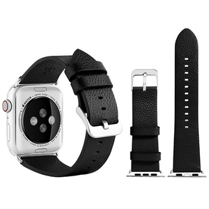 VPG Apple Watch用本革バンド(38-40mm) ブラック AW-LE01BK-イメージ1