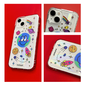 BOOGIE WOOGIE iPhone 14用オーロラケース Earth BW24101I14-イメージ14