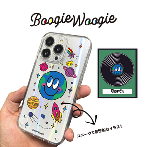 BOOGIE WOOGIE iPhone 14用オーロラケース Earth BW24101I14-イメージ3