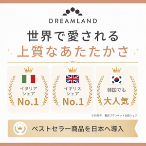 DREAMLAND ウォーミング ブランケット ベージュ 26101-イメージ5