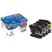 JIT ブラザー(brother) LC219/215-4PK対応 ジットリサイクルインクカートリッジ 4色パック JIT-B2192154P