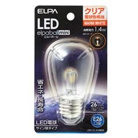 エルパ LED電球 E26口金 全光束55lm(1．4Wサイン球タイプ相当) クリア電球色 1個入り elpaball mini LDS1CL-G-G906