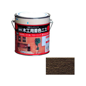 アサヒペン 木工用着色ニス 0.7L ダークオーク FC125NV-イメージ1