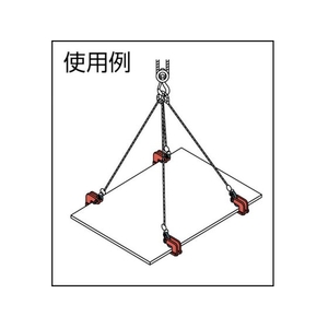 スーパーツール 水平横吊クランプ(クランプ範囲:0~50mm) 20～5030MAX.26873 FC232HN-3683788-イメージ2