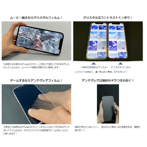 パワーサポート iPhone 14 Plus用クリスタル液晶保護フィルム クリスタル PFIM-01-イメージ3